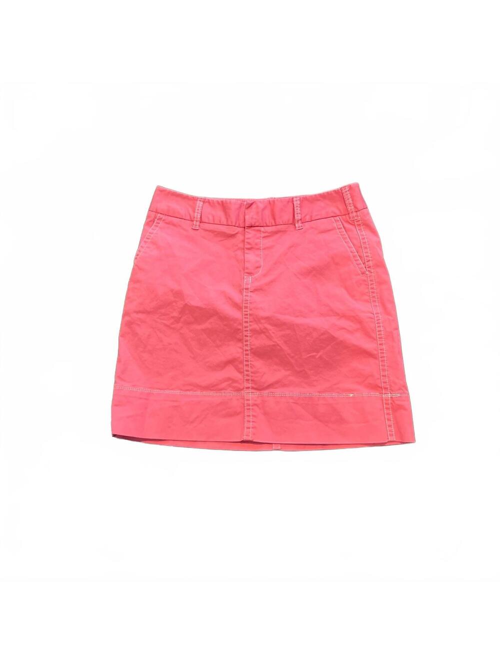 Merona Coral Cotton Blend Preppy Bohemian Chic 2000's Minimalist Skirt 6